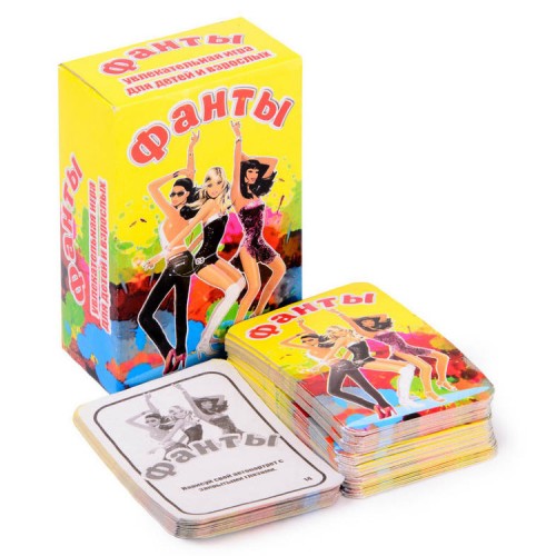 Карточная игра "ФАНТЫ" (72 карточки + инструкция)